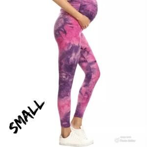 NWT Leggings Depot Tie Dye Print Maternity Leggings w/ Elastic Waist